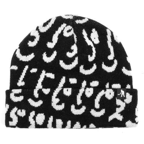 Passport Beanie Many Faces Black