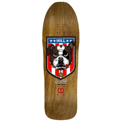 Powell Peralta Deck Frankie Hill Bulldog Brown Stain 10 x 31 Inch