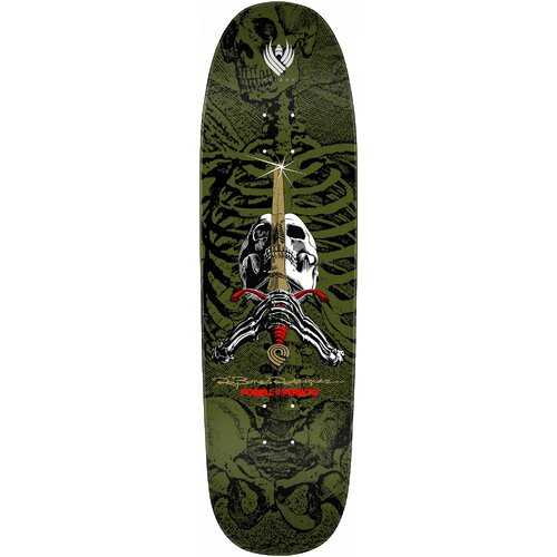 Powell Peralta Deck Flight Construction Pro Skull and Sword Shape 192 9.26