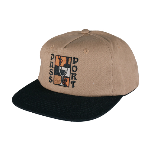 Passport Hat Dine Em Workers Cap Black/Sand