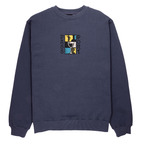 Passport Jumper Dine Em Sweater Dusty Blue [Size: Mens Medium]