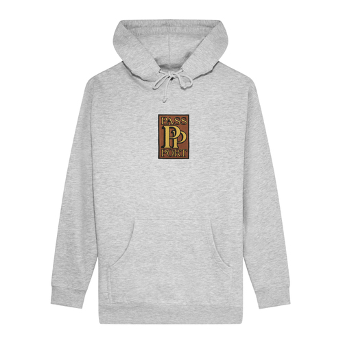 Passport Jumper PP Embroidery Hoodie Ash [Size: Mens Medium]