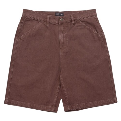 Passport Shorts Workers Club Jean Bottle Brown [Size: 26 inch Waist] [Colour: Brown]