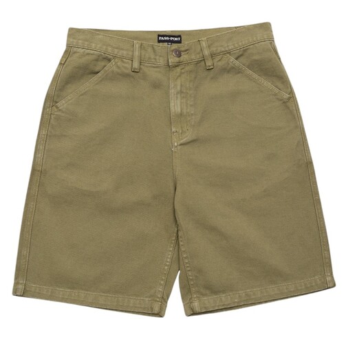 Passport Shorts Workers Club Jean Olive [Size: 26 inch Waist] [Colour: Green]