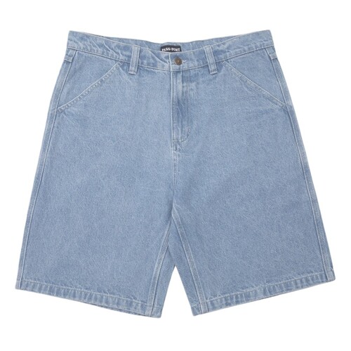 Passport Shorts Workers Club Jean R43 Washed Light Indigo [Size: 26 inch Waist] [Colour: Blue]