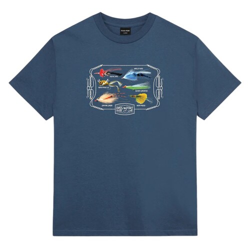 Passport Tee Lures Harbour Blue [Size: Mens Medium] [Colour: Blue]