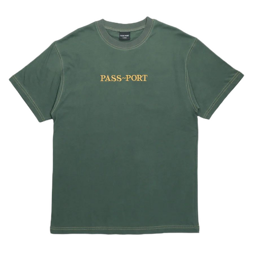 Passport Tee Official Organic Gumnut Green [Size: Mens Medium]