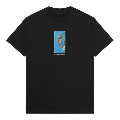 Passport Tee Quandong Black [Size: Mens Large]