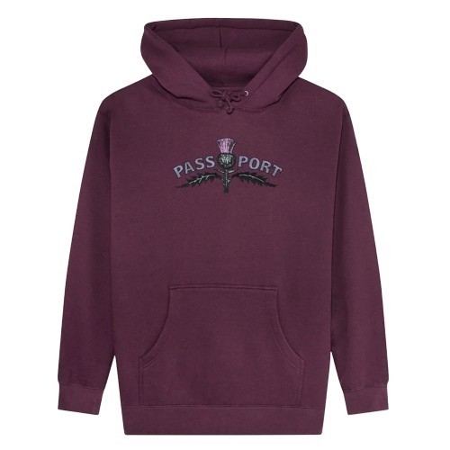 Passort Jumper Thistle Embroidery Pullover Hood Berry [Size: Mens Medium]
