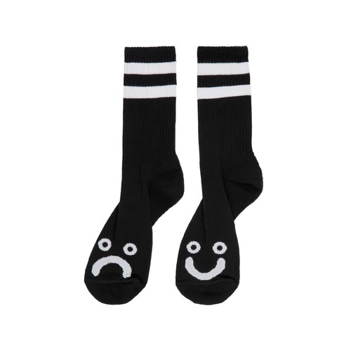 Polar Skate Co. Socks Happy Sad Black/White US 7-9