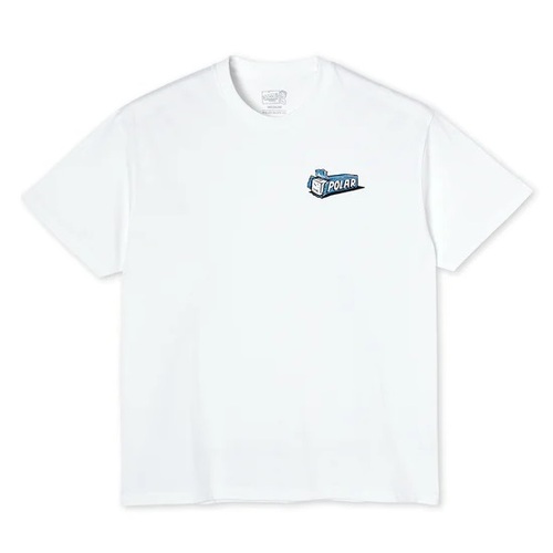 Polar Skate Co. Tee Bubblegum White [Size: Mens Medium]