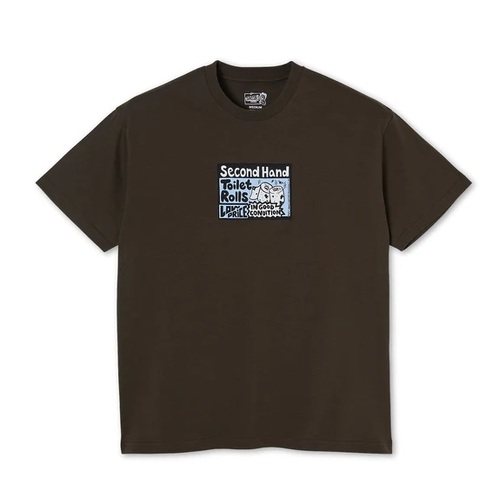 Polar Skate Co. Tee Classifieds Brown [Size: Mens Medium]