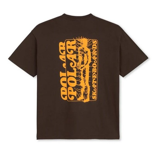 Polar Skate Co. Tee Fields Chocolate [Size: Mens Medium]