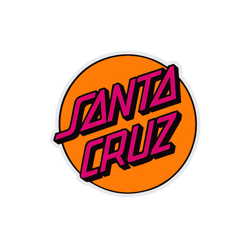 Santa Cruz Sticker Other Dot Orange 3 Inch