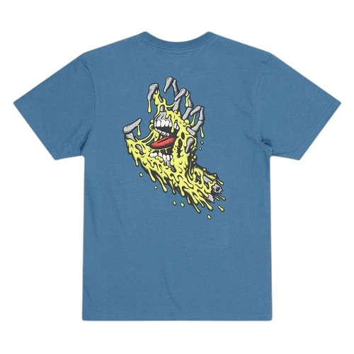 Santa Cruz Youth Tee Melting Hand Vintage Blue [Size: Youth 8] [Colour: Blue]