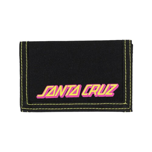 Santa Cruz Wallet Shark Dot Velcro Closure Black