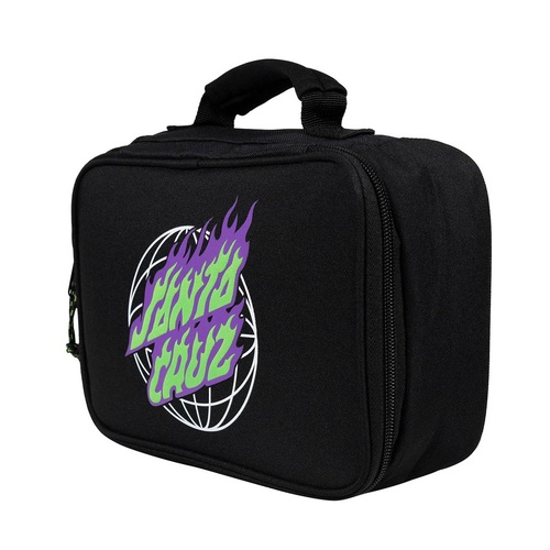 Santa Cruz Lunch Box Global Flame Dot Insulated Black