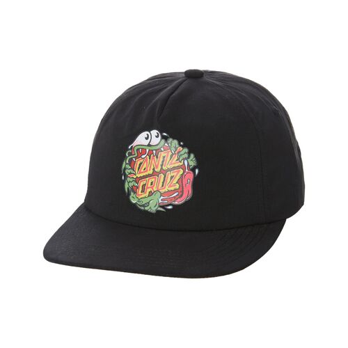 Santa Cruz Youth Hat Slasher Dot Snapback Black