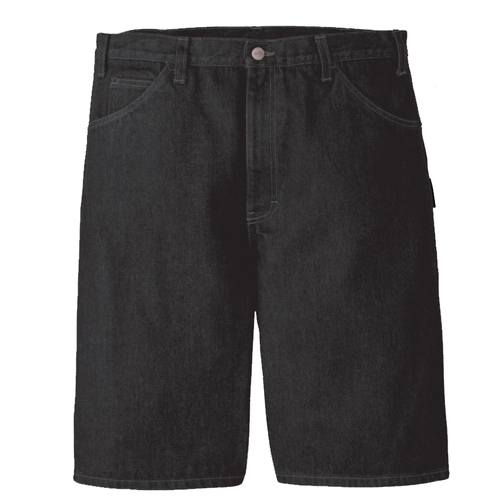 Dickies Shorts Relaxed Carpenter Denim 11 Inch Black [Size: 30 inch Waist]