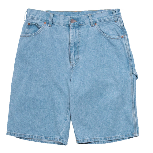 Dickies Shorts Relaxed Carpenter Denim 11 Inch Light Indigo [Size: 30 inch Waist]