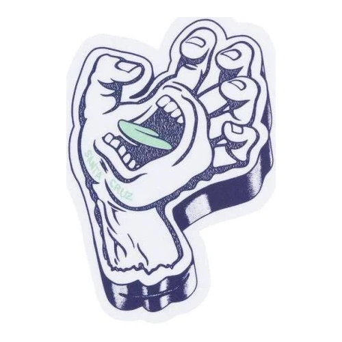 Santa Cruz Sticker Screaming Foam Hand Dark Blue