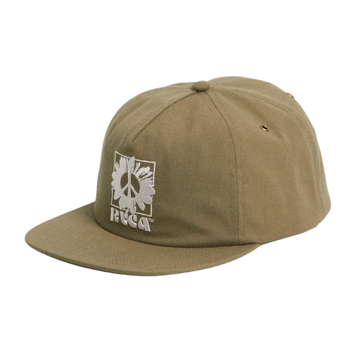 RVCA Hat Spring Hit Claspback Herb Green