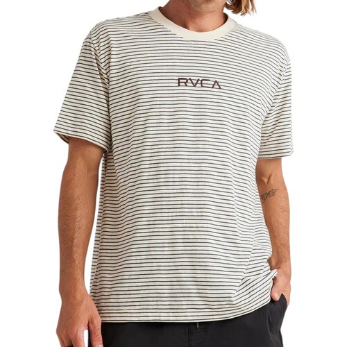 RVCA Tee Corp Stripe Natural