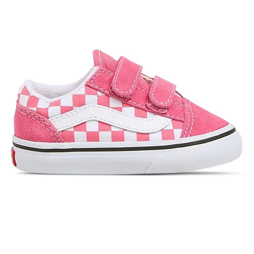 Vans Youth Old Skool Velcro Colour Theory Check Honeysuckle [Size: US 4K]