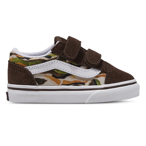 Vans Youth Old Skool Velcro Painted Camo Brown/Multi Kids [Size: US 5K]