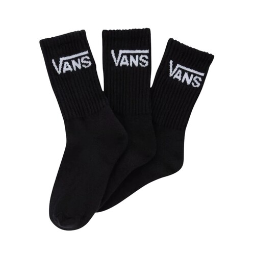 Vans Youth Socks Classic Crew 3pk Black US 10k-13k