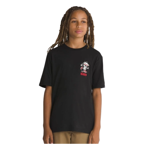 Vans Youth Tee Pizza Skull Black [Size: Youth 14]