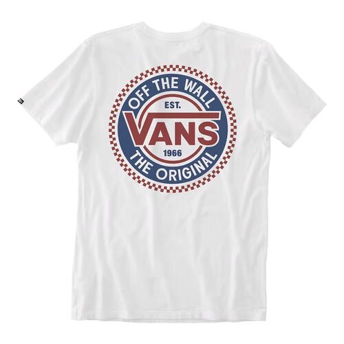 Vans Tee Original Checkerboard CO White [Size: Mens Small]