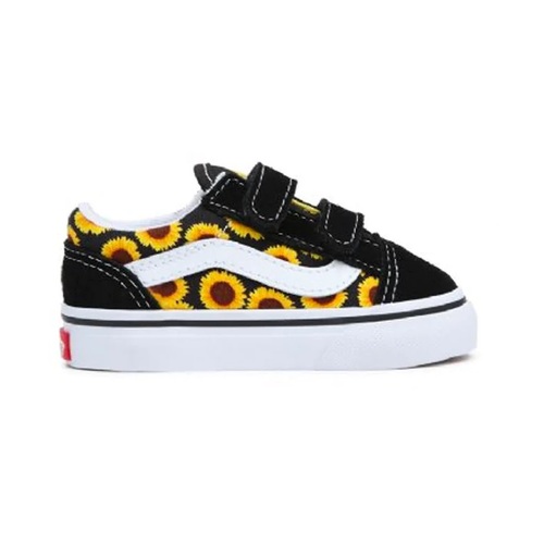 Vans Youth Old Skool Velcro Sunflower Black/Yellow [Size: US 4K]