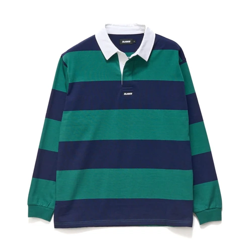 XLARGE Tee L/S XL Stripe Rugby Green [Size: Mens Medium] [Colour: Green]