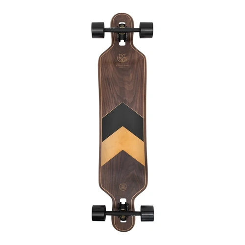 Z-Flex Complete Ruins To Roses Woodgrain Drop Through Longboard 40.5 Inch Length