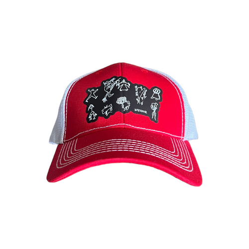 Eternal Hat Doodles White/Red