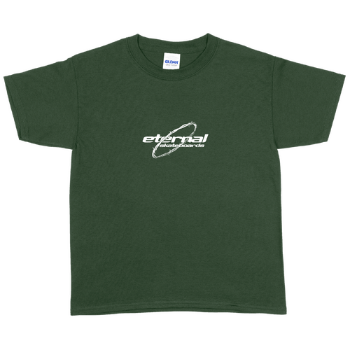 Eternal Youth Tee Barbed Wire Forest Green [Size: Youth 14/Large]