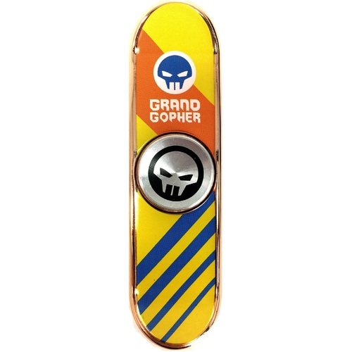 Fidget Spinner Skateboard Orange/Yellow/Blue