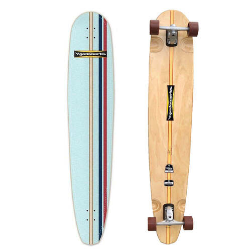 Hamboards Complete Logger Light Blue Stripes HST 60 Inch Length	