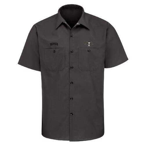 Pepper Work Shirt Allen Andrew Black [Size: Mens Small] [Colour: Black]