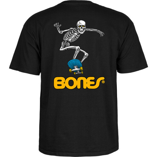 Powell Peralta Tee Skate Skeleton 2 Black [Size: Mens Medium] [Colour: Black]