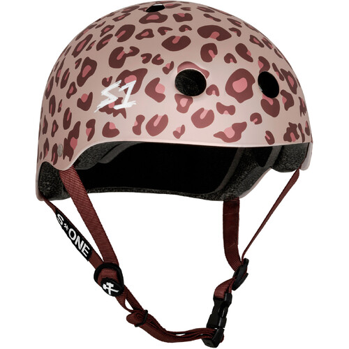 S-One S1 Helmet Lifer Light Pink Cheetah - Pink Helmet Posse Collab