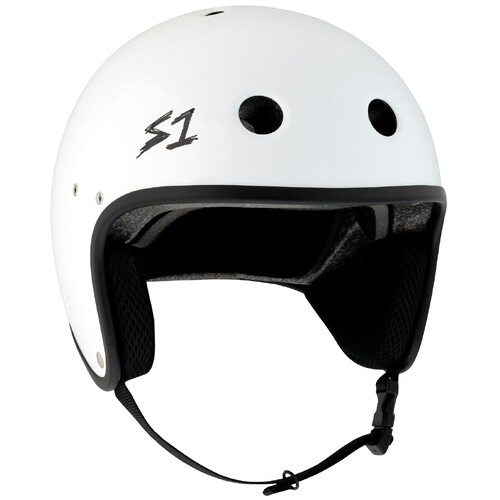 S-One S1 Helmet Retro Lifer E-Helmet White Gloss