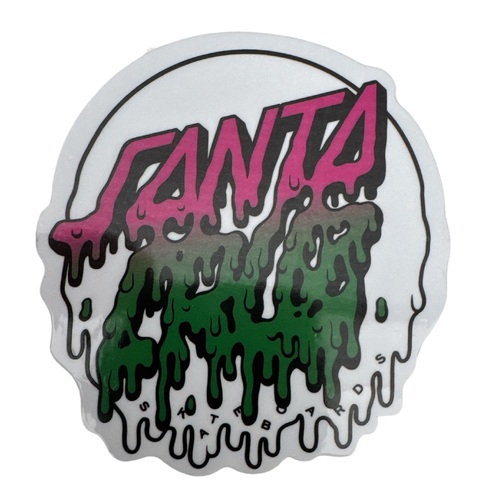 Santa Cruz Sticker Rad Dot Hollow Pink 3.5inch