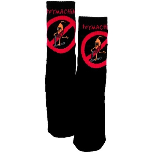 Toy Machine Socks No Scooter Sock Black