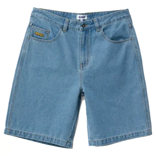 XLARGE Shorts Bull Denim Peace Man Mid Blue [Size: 26 inch Waist] [Colour: Blue]